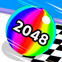 Ball Run 2048: merge number app icon